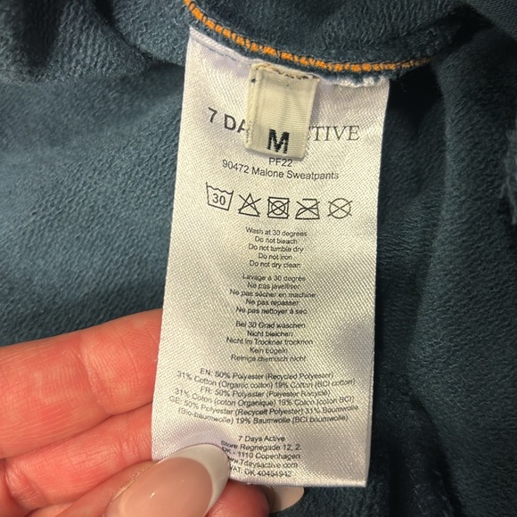 7 days active navy blue & orange 🍊 sweat pants - Picture 6 of 7